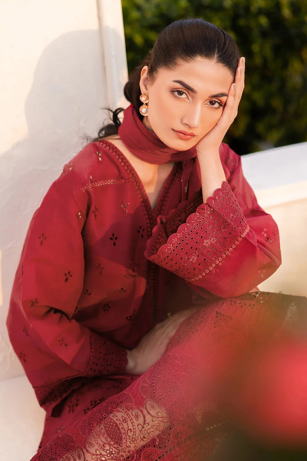EMBROIDERED PRINTED LAWN UF-4144 UNSTITCHED 2PC - BAROQUE