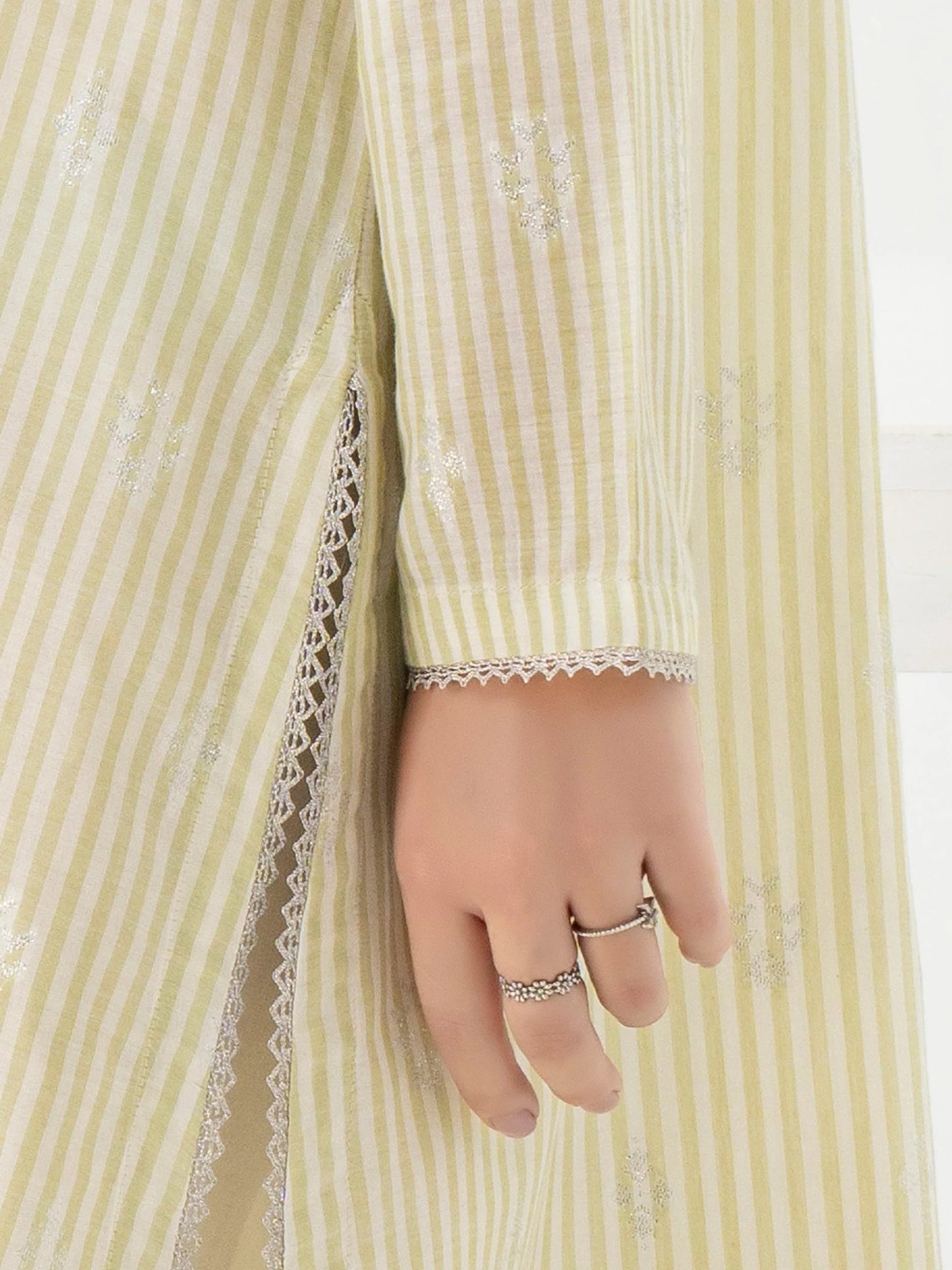 2 PIECE JACQUARD SUIT-EMBROIDERED READY MADE | LIMELIGHT