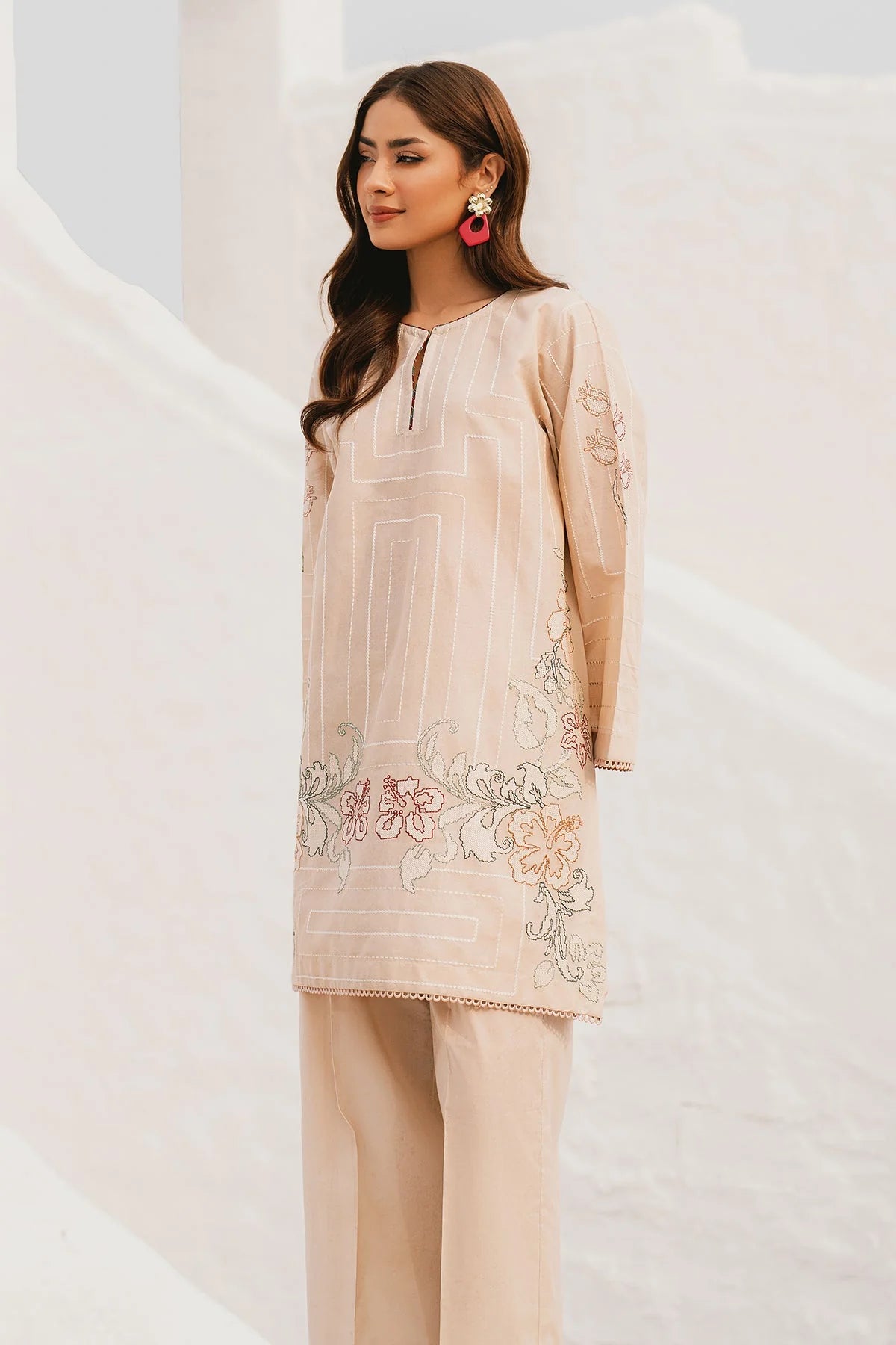 EMBROIDERED LAWN PR-1073 | 2 PC STITCHED | BAROQUE