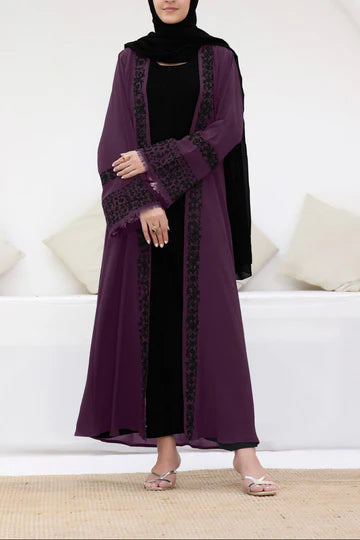 PURPLE OMERA ABAYA - TGM