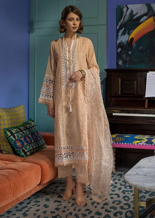SUMMER UNSTITCHED 3-PIECE SUIT - SOBIA NAZIR